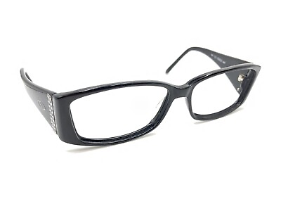 #ad Valentino 5342 S 0807 Black Crystals Rectangle Sunglasses Frames 56 14 135 Italy $69.99