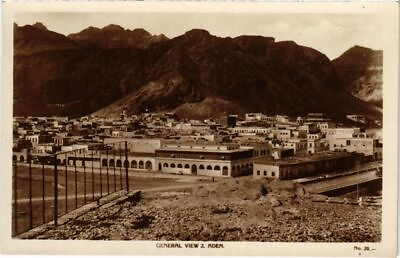 #ad PC GENERAL VIEW ADEN REAL PHOTO YEMEN a31992 $14.99
