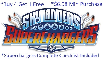#ad *Buy 4=1Free Skylanders SuperChargers Complete UR Set w Checklist*$6.98Minimum👾 $179.99