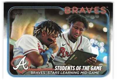 #ad 2024 Topps Students of the Game: Braves Stars Learning Mid Game #70 Braves $1.50