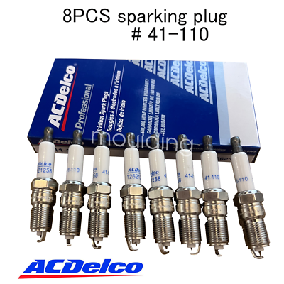 #ad 8PCS Genuine 41 110 Iridium Spark Plugs 12621258 For Chevy GMC 4.8L 5.3L 6.0L $21.00