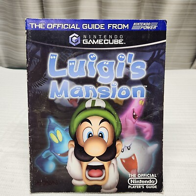 #ad Official Nintendo Luigi#x27;s Mansion Player#x27;s Guide 2001 Trade Paperback W Poster $25.00