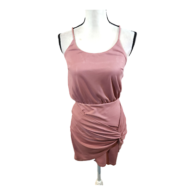 #ad Lulus Feeling Beautiful Knot front Bodycon Mini Dress in Mauve Pink Women#x27;s XS $14.99
