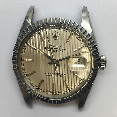 #ad 1978 Rolex Stainless Steel Datejust 16030 Tuxedo Dial Mens Watch 36MM Head Only $4275.00