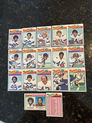 #ad 1977 Topps football Dallas Cowboys 17 Card Lot DupreeJonesPearsonWhite•Nice• $29.00