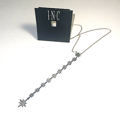 #ad Lariat Y Necklace International Concepts Mixed Metal 16 Inches 3 Inch Star Drop $9.00