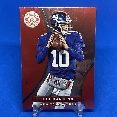 #ad 2012 Totally Certified Eli Manning Giants Platinum Red $1.05