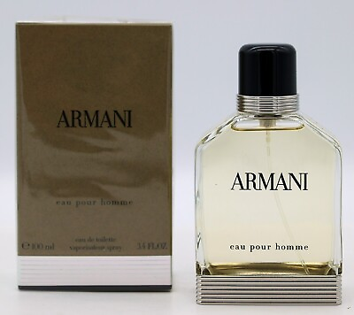 #ad #ad Armani Eau Pour Homme Eau de Toilette Natural Spray 3.4 oz 100 ml NEW SEALED BOX $299.99
