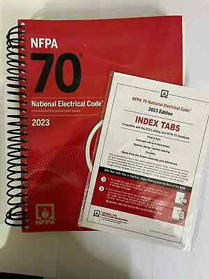 #ad National Electrical Code NFPA 70 2023 Edition Spiral Index Tabs. USA ITEM $37.50