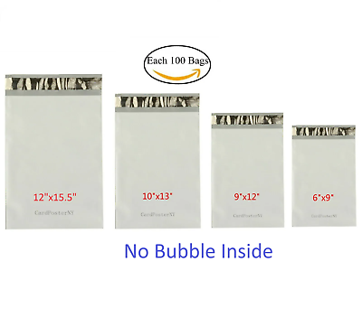 #ad Each 100 6x9 9x12 10x13 12x15.5 Poly Mailers Shipping Envelopes Sealing Bags $27.99