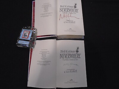 #ad Signed Neil Gaiman Neverwhere Illustrated Edition US First Ed Later $109.49