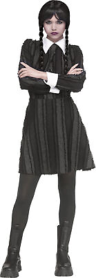 #ad Creepy Coed Wednesday ADULT Womens Costume NEW Dress Addams Family $27.50