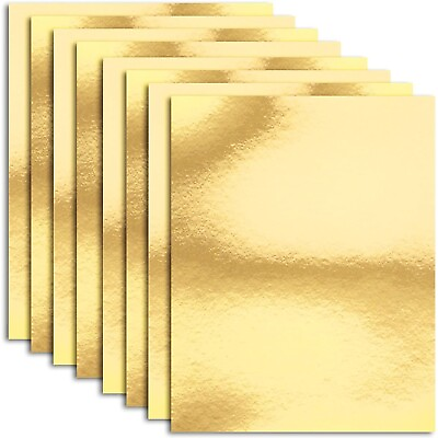 #ad 50 Pack Metallic Gold Foil Paper Board Sheets for Arts and Crafts 8.5quot; x 11quot; $18.99