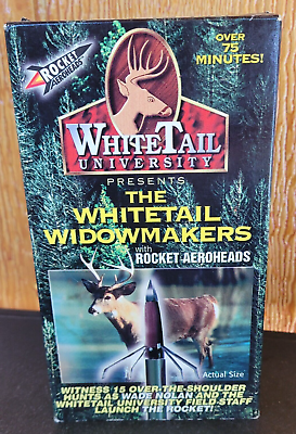 #ad VHS Hunting Videos The Whitetail Widowmakers Rocket Arrowheads Rare Vtg $13.50