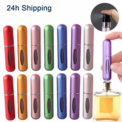 #ad #ad Lot Travel Portable Mini Refillable Perfume Atomizer Bottle Scent Pump Spray 5ml $20.99