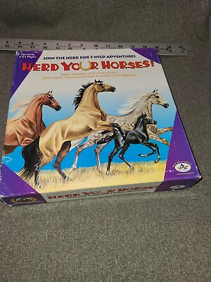 #ad Herd Your Horses Game 3 Wild Adventures Aristoplay GUC $8.20