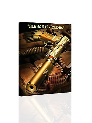 #ad Silence Is Golden CANVAS OR PRINT WALL ART $159.00