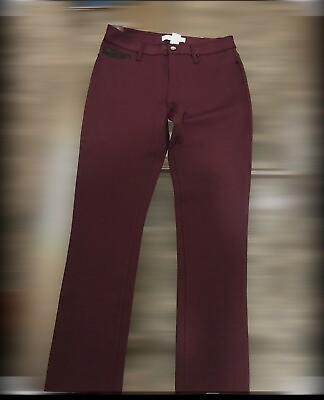 #ad #ad Calvin Klein Jeans Soft Stretch Low Rise Straight Leg Elderberry Pants Size 12 $19.99