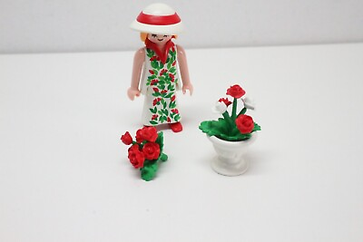 #ad playmobil 4673 setnr. special flower lady mansion rosa dollhouse series $8.00