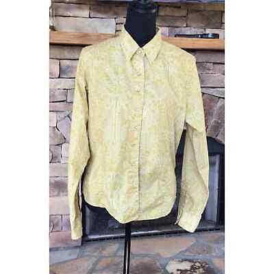 #ad Columbia Sportswear Long Sleeve Button snap up FloralNeutral Color Size Med $10.00