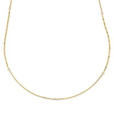 #ad Real 14kt Yellow Gold Polished Fancy Necklace; 36 inch $262.66