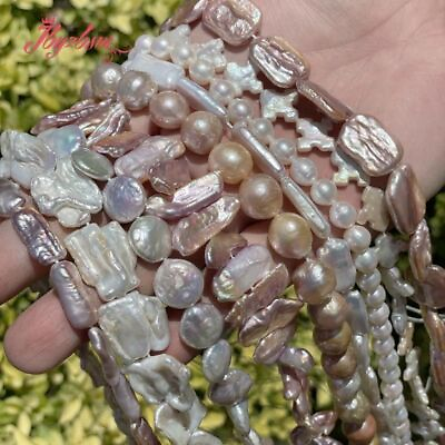 #ad Natural Freshwater Pearl Imitations Bead Jewelry Making Stones Beads 15inch $119.77