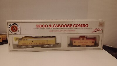 #ad BACHMANN UNION PACIFIC LOCOMOTIVE amp; CABOOSE COMBO 61600 EMD F9 DIESEL Tested $59.99