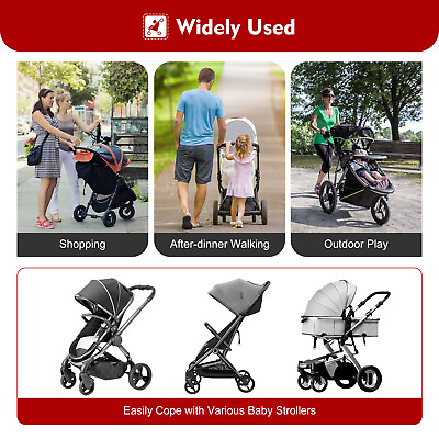 #ad Trolley Pedal Assist Pram Pedal Adapter Glider Board kids Carriage Trolley USA $39.90