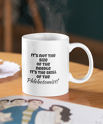 #ad Funny Phlebotomist Coffee Mug 11 oz White Ceramic Cup Gift Tone Vein Best Gifts $17.00