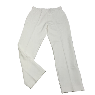 #ad Susan Graver Ponte Knit Straight Leg Pull On Pants Petite Small Size Cream $13.37