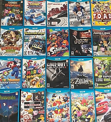 #ad Nintendo Wii U Games All Titles US Versions Tested Working $33.99