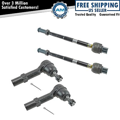 #ad Tie Rod End Inner Outer Front LH RH Set of 4 for Enclave Traverse Acadia Outlook $52.35