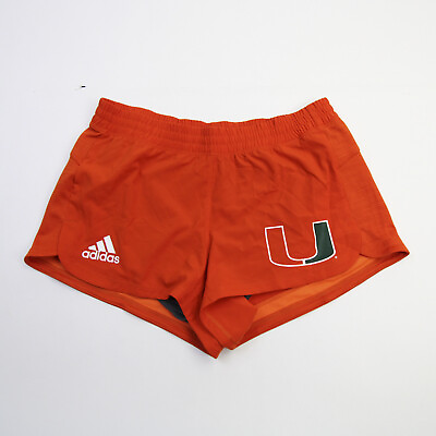 #ad Miami Hurricanes adidas Climalite Running Short Women#x27;s Orange New $10.00