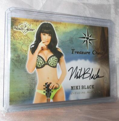#ad Miki Black Bench Warmer 2013 Treasure Chest Autograph Card $9.95