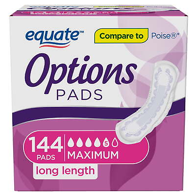 #ad Incontinence Pads for Women Maximum Long 144 Count $20.43