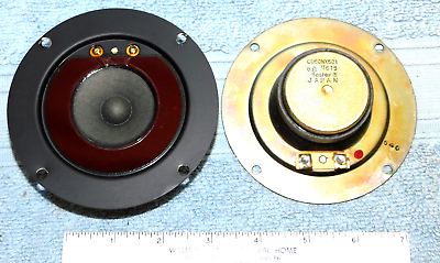 #ad Pair Foster 4quot; Phenolic Ring Tweeters 8 Ohm Speakers 7615 Japan CO50NX501 $45.00
