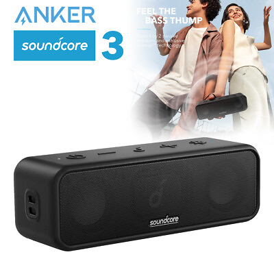 #ad Soundcore 3 Portable Bluetooth Speaker PartyCast Stereo BassUP Custom EQ $50.99