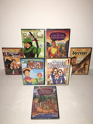 #ad Lot Of 7 Animated Classics Children’s Movies HARD TO FIND New Sealed DVDs $15.95