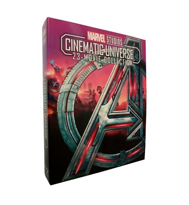 #ad Marvel Studios Cinematic Universe 23 Movie Collection Blu Ray 8 Disc Box Set $32.99