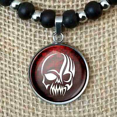 #ad #ad Tribal Skull Gift Pendant Leather Necklace Men#x27;s Women#x27;s Unisex Choker $12.00