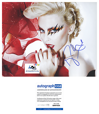 #ad KYLIE MINOGUE AUTOGRAPH SIGNED 11x14 PHOTO CAN#x27;T GET YOU OUT OF MY HEAD LOA ACOA $199.99