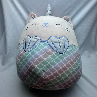 #ad Squishmallows 16” Gracie Cat Caticorn Mermaid Unicorn Super Soft Stuffed Animal $11.10