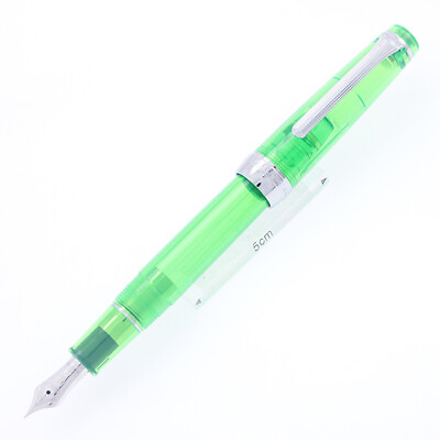 #ad Sailor Overseas Limited Professional Gear Slim Silver Transparent Green 14K F $169.99
