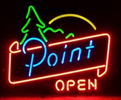 #ad Point Beer Open Neon Sign 20quot;x16quot; Lamp Bar Light Pub Glass Window Display Z443 $134.49