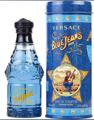 #ad Blue Jeans by Versus Gianni Versace cologne for men EDT 2.5 oz New in Can $20.96
