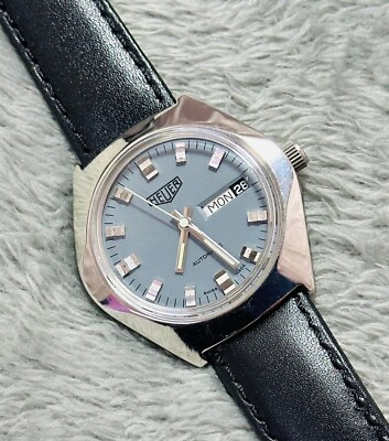 #ad Vintage Tag Heuer Geneve Automatic Swiss Made Day gray Date Dial For Men#x27;s $349.99