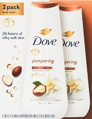 #ad #ad 20 fl oz Dove Women#x27;s Body Wash All Skin Type Shea Butter amp; Vanilla Twin Pack $14.39