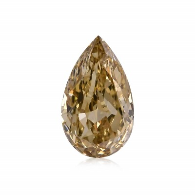 #ad 2.01 Carat Diamond Yellow Color Pear Shape VVS2 Clarity GIA Certified Rare Gift $8910.00