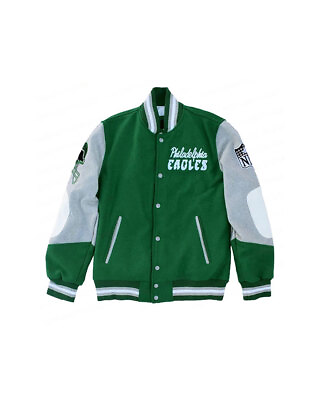 #ad Princess Diana Philadelphia Eagle Green Bomber Jacket Varsity Style $75.00