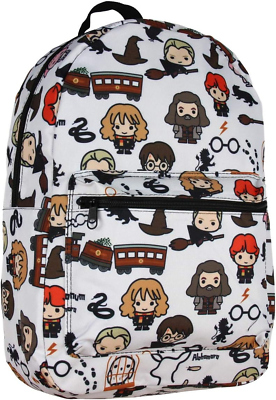 #ad Harry Potter Laptop Backpack Chibi Characters Art Sublimated Bag $58.41